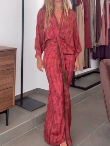 Linen Dress Wrap - Vestido de Verão Feminino em Linho