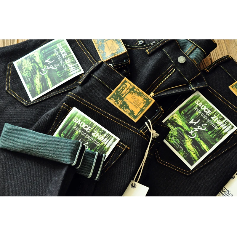Levis Jeans 501 - Saucezhan EX315XX-Forest jeans para homens selvedge