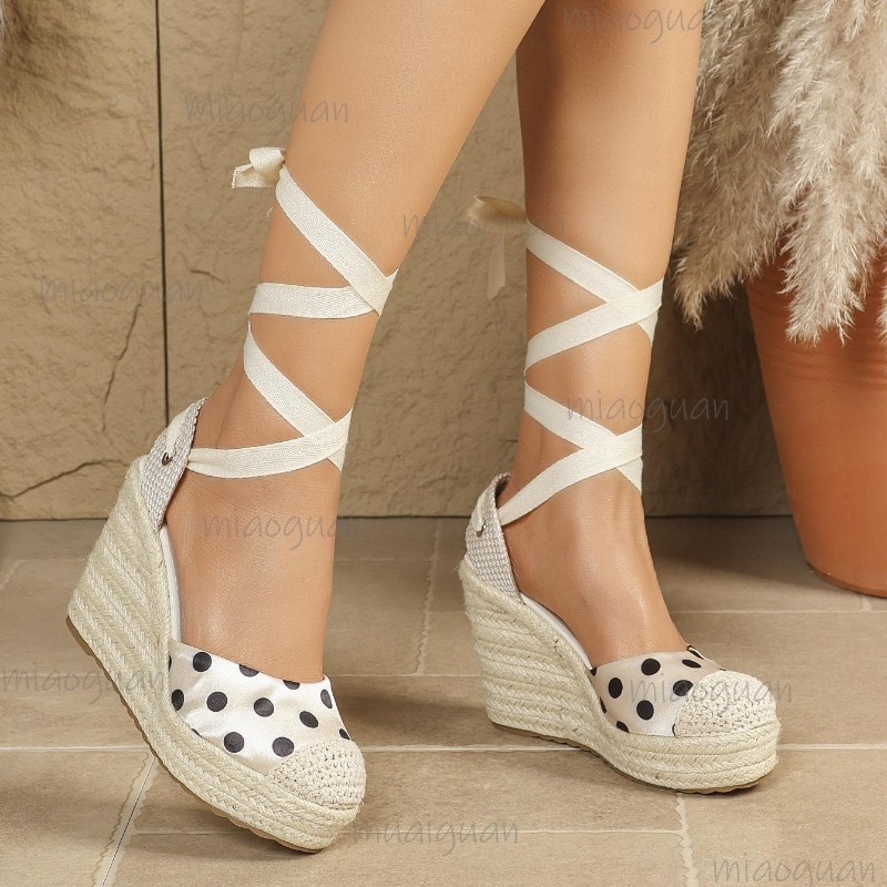 Novas Sandálias Anabela Espadr - Wedge Espadrille Women avaliação e preço