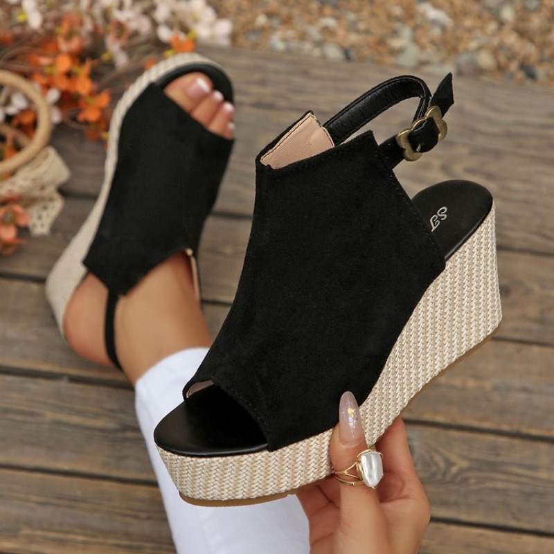 Sandálias Femininas de Verão c - Wedge Espadrille Women avaliação e preço