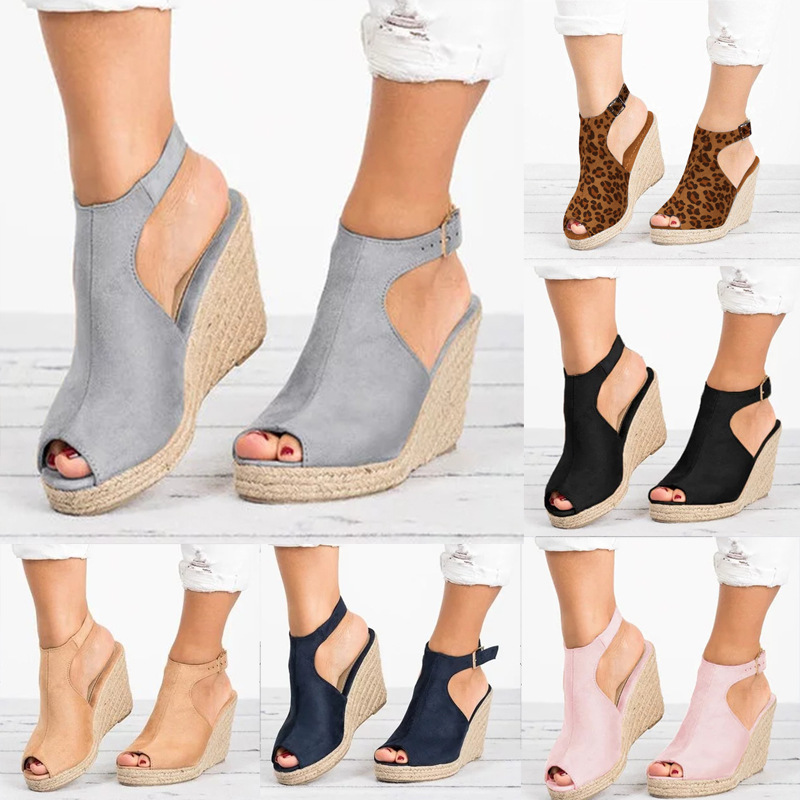 Sandálias de salto alto para m - Wedge Espadrille Women avaliação e preço