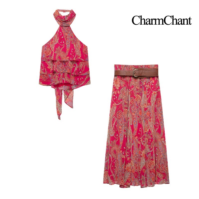 Conjunto Feminino CHARMCHANT c - Romper Floral Print avaliação e preço