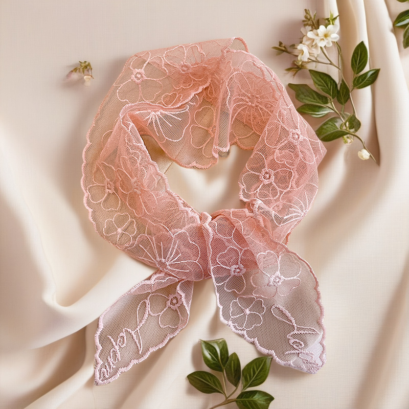 Lenço de seda francês de renda - Headband Summer Knit avaliação e preço