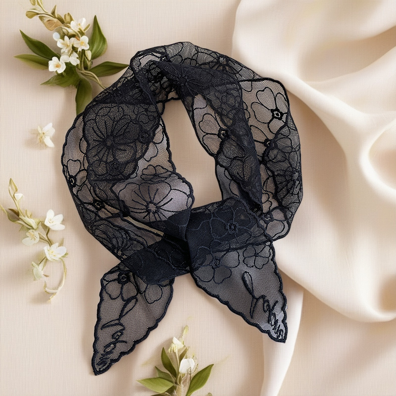 Lenço de seda francês de renda - Headband Summer Knit avaliação e preço
