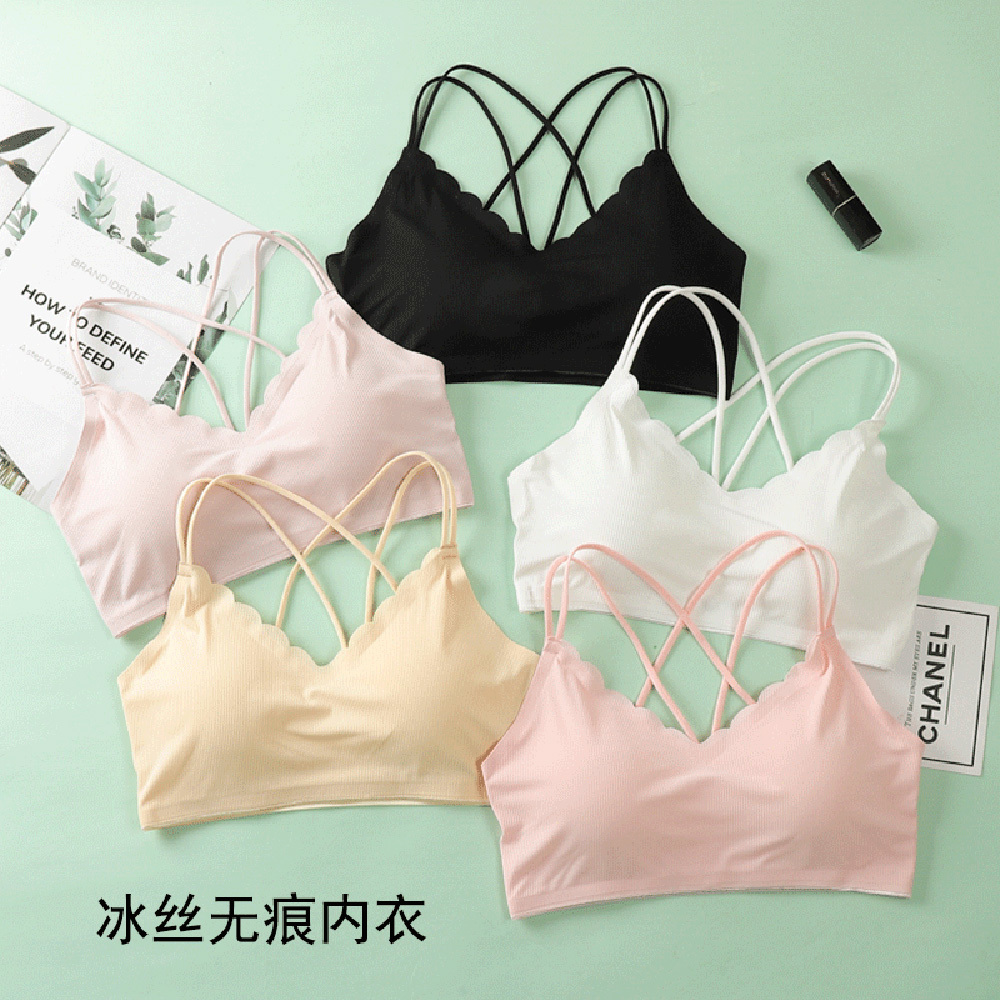 3D Sexy Lingerie Seamless Espo - Bralette Triangle Set avaliação e preço