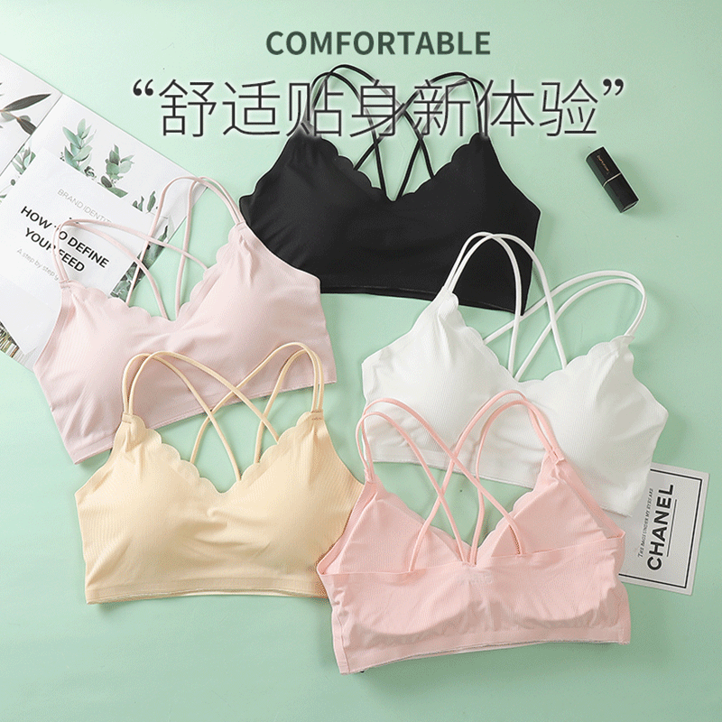 3D Sexy Lingerie Seamless Espo - Bralette Triangle Set avaliação e preço