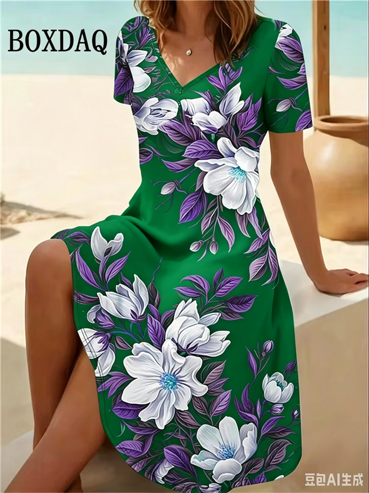 Vestidos Femininos Plus Size 6 - Romper Floral Print avaliação e preço
