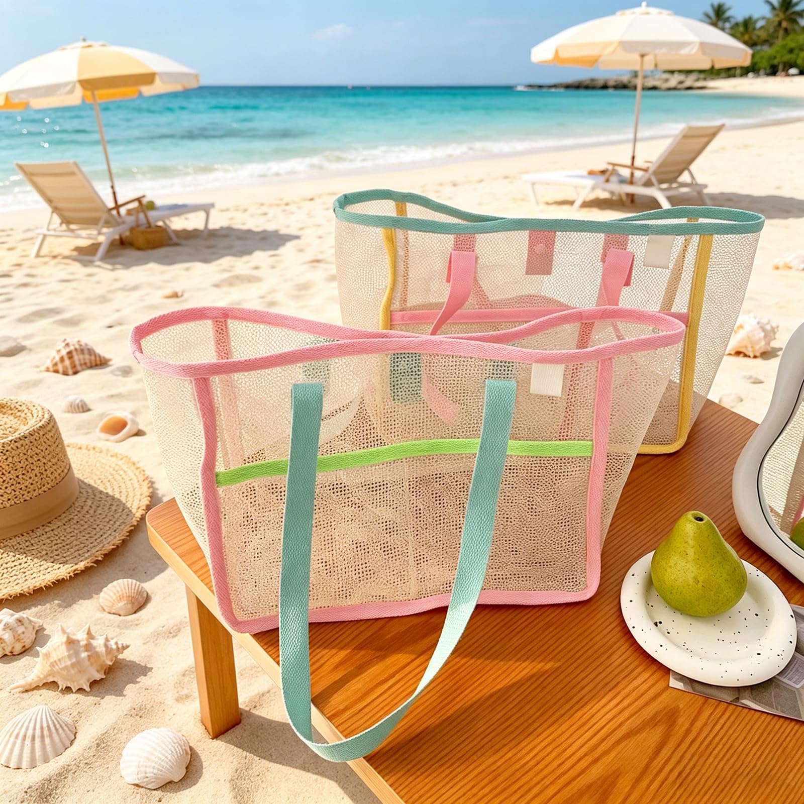Bolsas de Praia para Mulheres, - Tote Bag Beach avaliação e preço