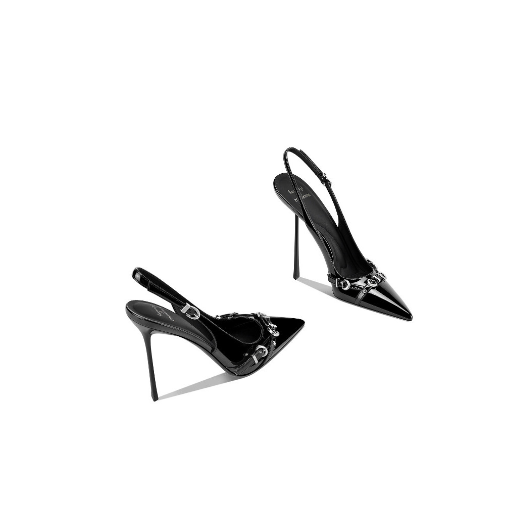 Sandálias Femininas Pretas Ele - Sandal Strappy Heeled avaliação e preço